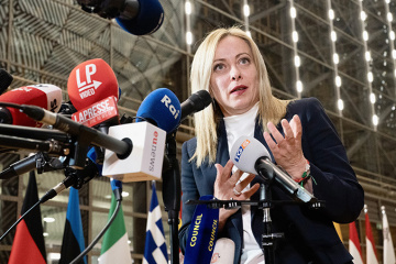 La primera ministra de Italia llega a Ucrania