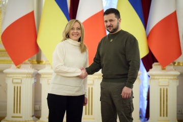 Zełenski spotkał się w Kijowie z premier Włoch