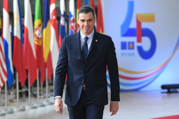 Le Premier ministre espagnol Pedro Sanchez en visite à Kyiv