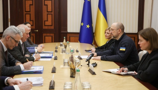 Shmyhal meets with Borrell: EU to launch €25M demining program in Ukraine