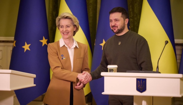 Візит Єврокомісії до Києва: на зустрічі головуватимуть Урсула фон дер Ляєн і Зеленський