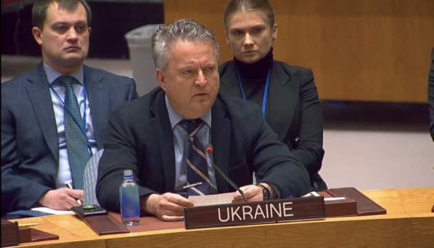 Kyslytsya en Consejo de Seguridad de la ONU habla de los obstáculos que crea Rusia en el marco de la iniciativa de granos