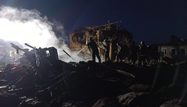 Dnipropetrovsk region’s Pavlohrad struck by Russian missiles at night, casualties reported