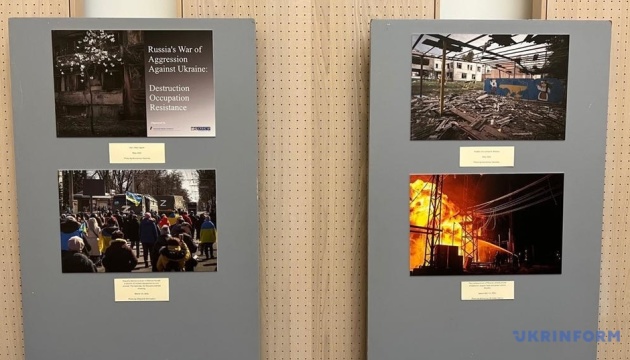У штаб-квартирі ОБСЄ відкрилася виставка про російську війну