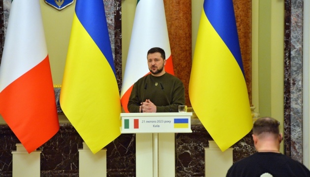 全面戦争開始以降、ウクライナはイタリアから様々な支援を受け取っている＝ゼレンシキー宇大統領