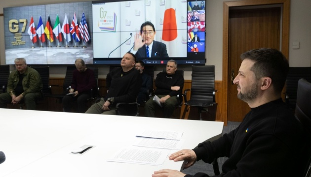ゼレンシキー宇大統領、Ｇ７首脳テレビ会議に出席