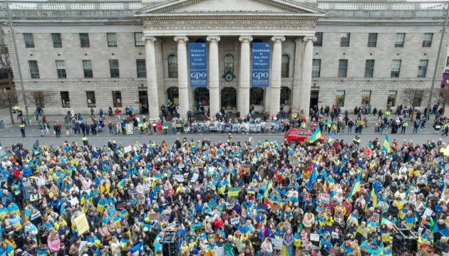 Мітинги проти російської агресії відбулися по всій Ірландії