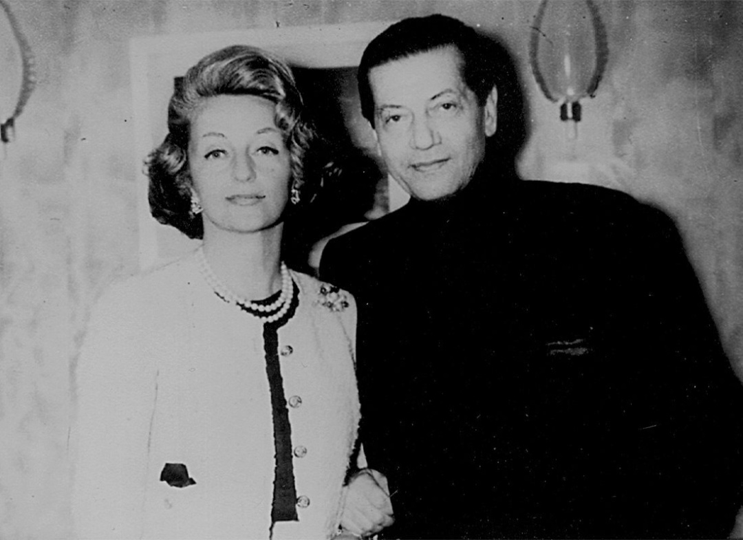 Серж Лифар і дружина, графина Ліллан Алефельдт-Лаурвіґ, 1950-ті рр.