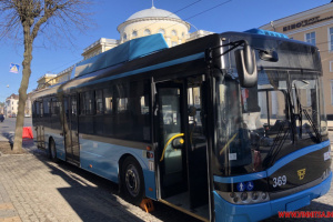 У Вінниці вийшли на маршрут ще дев'ять польських тролейбусів Solaris