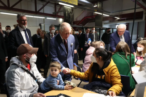 Король Чарльз відвідав центр для українських біженців у Берліні