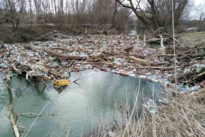 У гірській річці на Закарпатті виявили сміттєвий затор завдовжки 45 метрів