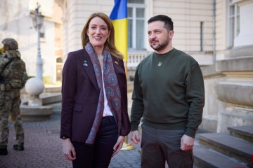 Zelensky meets with European Parliament president in Lviv