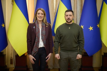 Metsola thanks Ukraine for commitment to reforms 