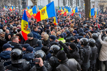 Prorussische Demos in Moldau. 54 Menschen festgenommen