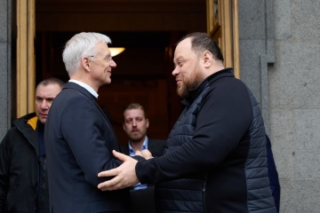 Le président de la Verkhovna Rade de l’Ukraine et le Premier ministre letton se sont rencontrés à Kyiv 