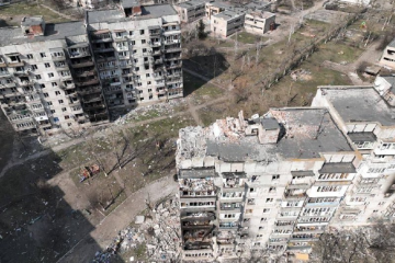 У Донецькій ОВА показали зруйнований російськими обстрілами Вугледар