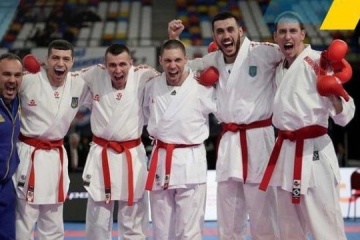 El equipo masculino de Ucrania se proclama ganador de Europa de karate