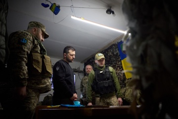Zelensky meets with military, law enforcement officers in Zaporizhzhia
