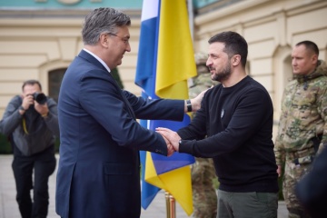Zelensky meets Croatia PM