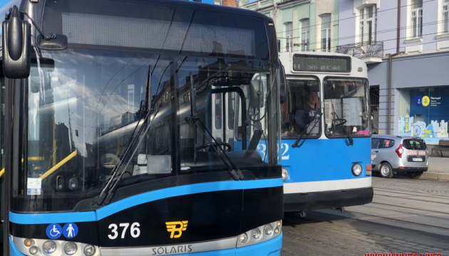 У Вінниці вийшли на маршрут 10 польських тролейбусів Solaris
