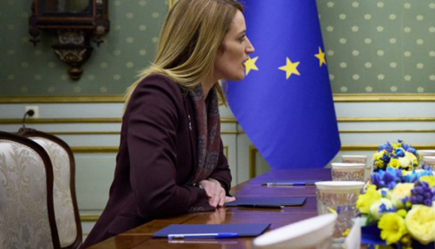 EU-Parlamentschefin Metsola hofft auf Beitrittsgespräche mit Ukraine schon 2023