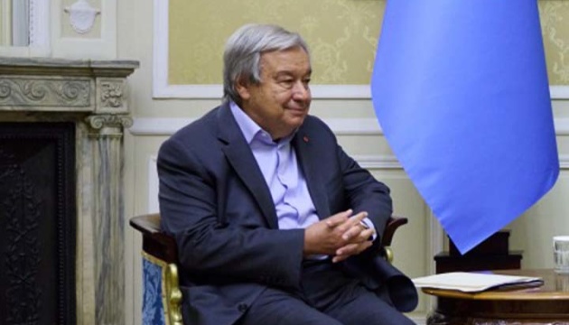 Le secrétaire général des Nations unies arrive à Kyiv