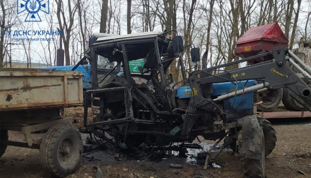На Чернігівщині на міні підірвався трактор