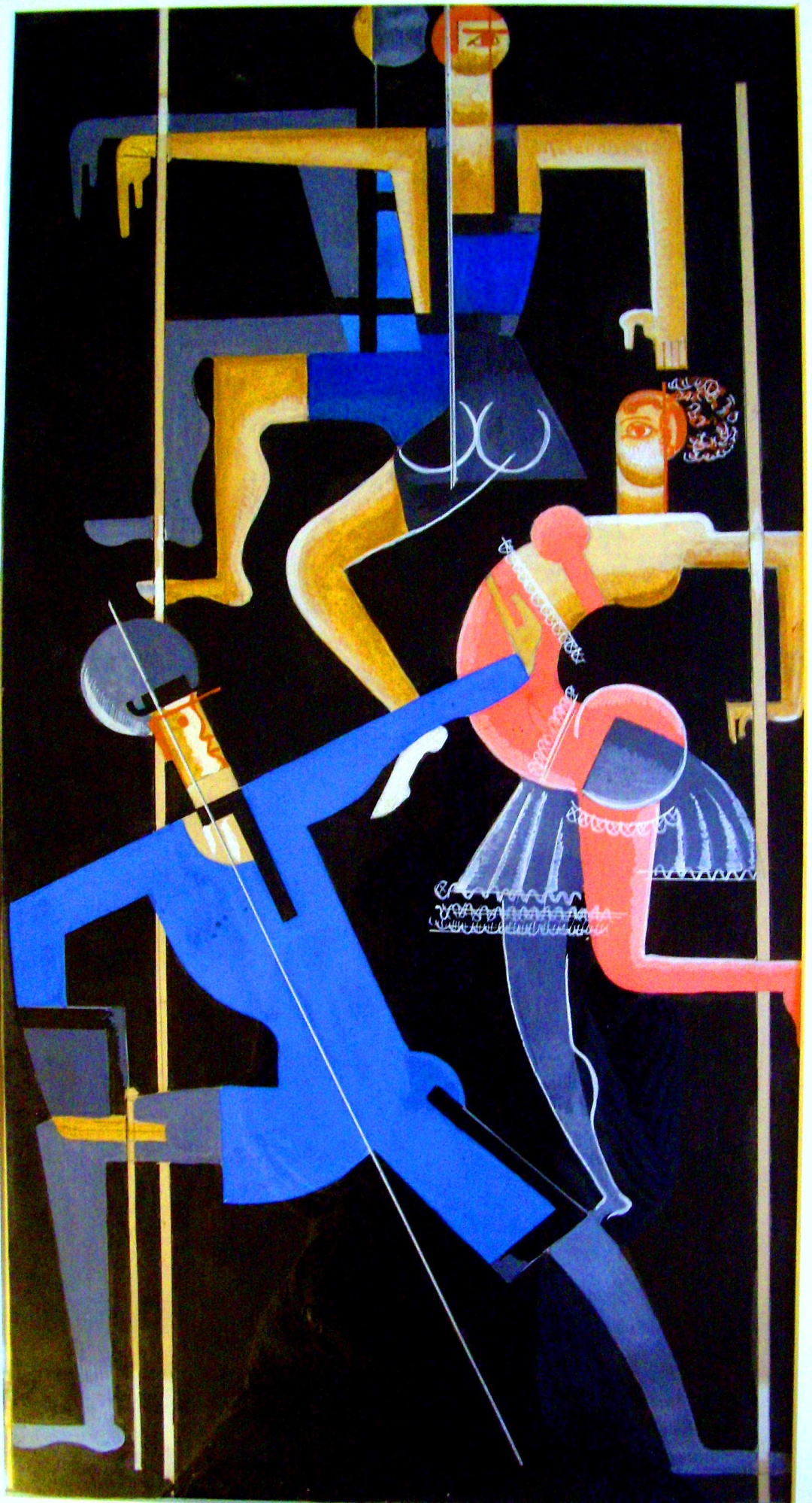 15-ескізи костюмів до хореографічної мініатюри Синя танцівщиця, хореограф -Броніслава Ніжинська, Київ, 1920 р.