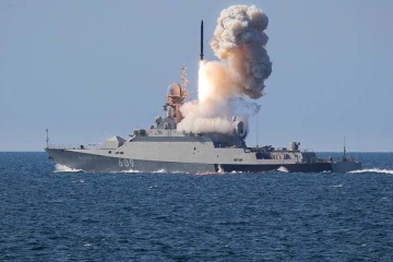 Russia keeps three warships armed with 20 cruise missiles in Black Sea