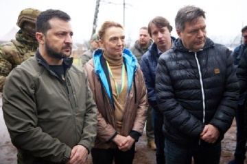 En visite en Ukraine, Marija Pejčinović Burić, a rencontré Volodymyr Zelensky