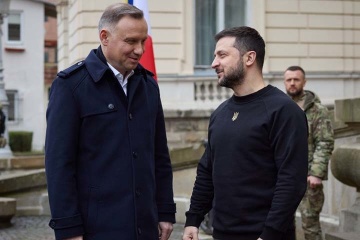 Staatsbesuch in Polen: Selenskyj kommt mit Duda zusammen
