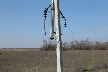 Five settlements in Zaporizhzhia without electricity due to shelling