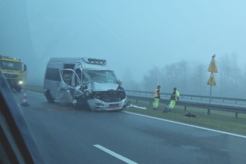 Two Ukrainians injured in Poland minibus accident 