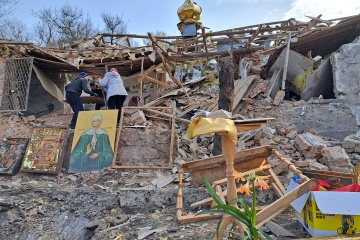 Rusos realizan un ataque masivo en la región de Zaporiyia, una iglesia resulta dañada