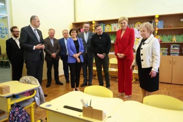 First Lady of Poland visits educational institutions in Lviv region