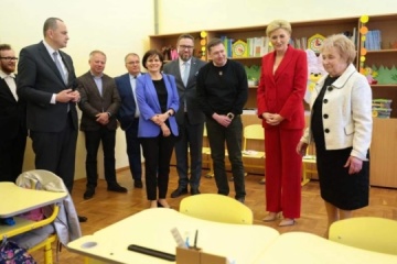 Pierwsza Dama RP odwiedziła placówki oświatowe w obwodzie lwowskim

