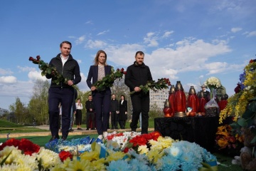 Premier Estonii odwiedziła Buczę i Borodiankę

