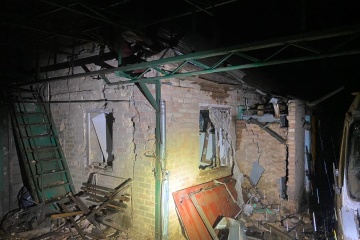Nikopol massiv angegriffen, Privathäuser beschädigt