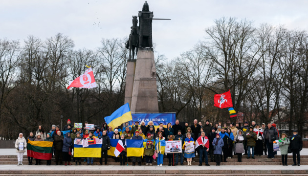 У столиці Литви пройшов 50-й мітинг на підтримку України