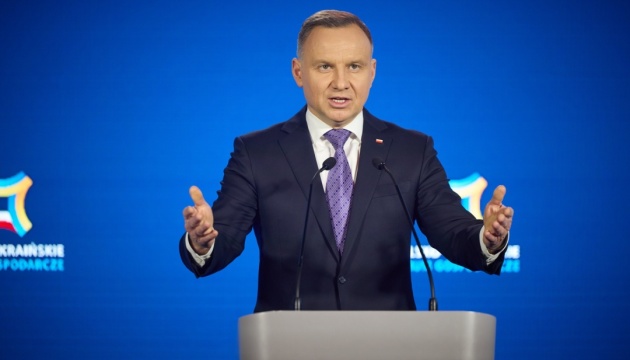 World must demand withdrawal of Russian troops from all of Ukraine - Duda