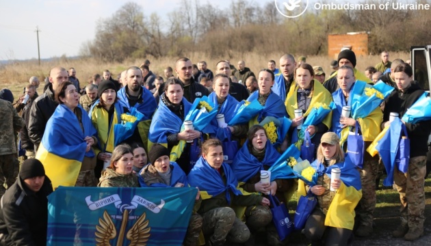 Ombudsman: Ukraine has already returned 2,105 people from Russian captivity 