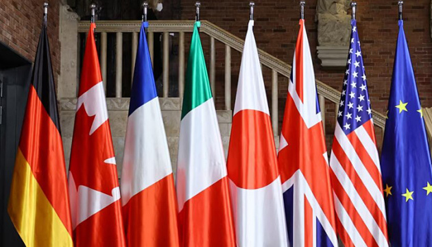 Państwa G7 uzgodnili lepiej reagować na unikanie sankcji i dostawy broni do Rosji

