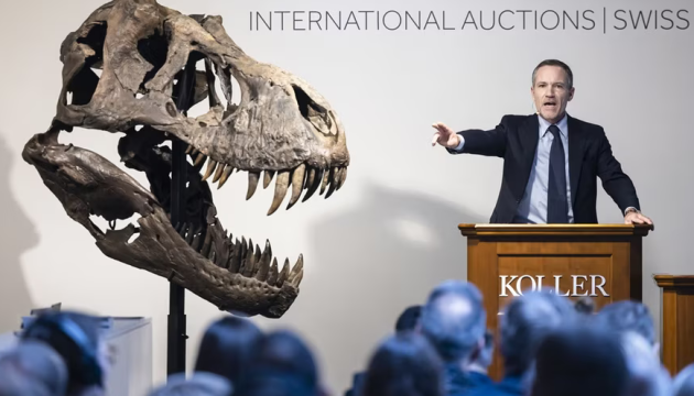 На аукціоні продали скелет тиранозавра за майже $5,5 мільйона