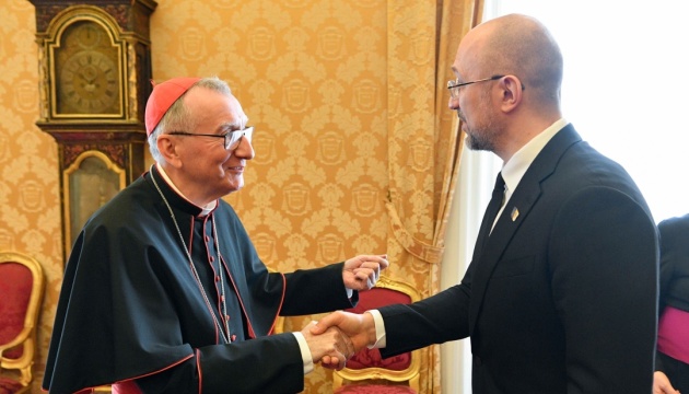 PM Shmyhal, Cardinal Parolin discuss Ukrainian peace formula in the Vatican