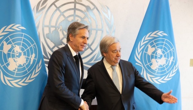 Як виконувати Статут ООН в умовах агресії росії: Блінкен і Гутерреш провели зустріч