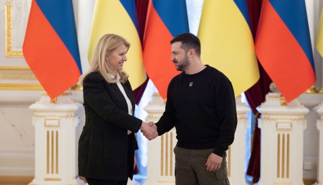 Zelensky se reúne con la presidenta de Eslovaquia