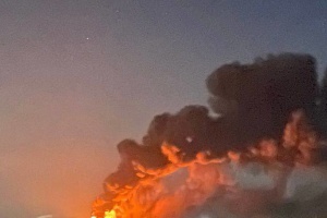 У Бєлгородській області сталася пожежа на енергетичному об'єкті через атаку дрона