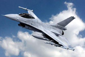 Rosyjska propaganda zestrzeliła Kindżałem samolot NATO F-16 nad Bachmutem

