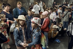 Метро в Києві під час тривоги — фото в Telegram-каналі
