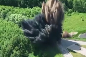 Russians blow up road on Ukraine's border with Belarus and Russia - SBGS